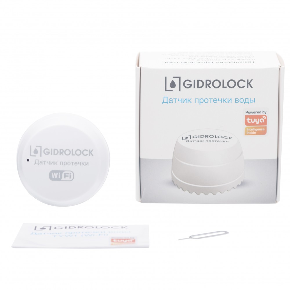 купить Датчик протечки воды GIDROLOCK TYW1 (Tuya) Wi-Fi (40800210)